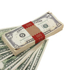 1980 Series $5 Aged $500 Full Print Prop Money Stack - Prop Movie Money