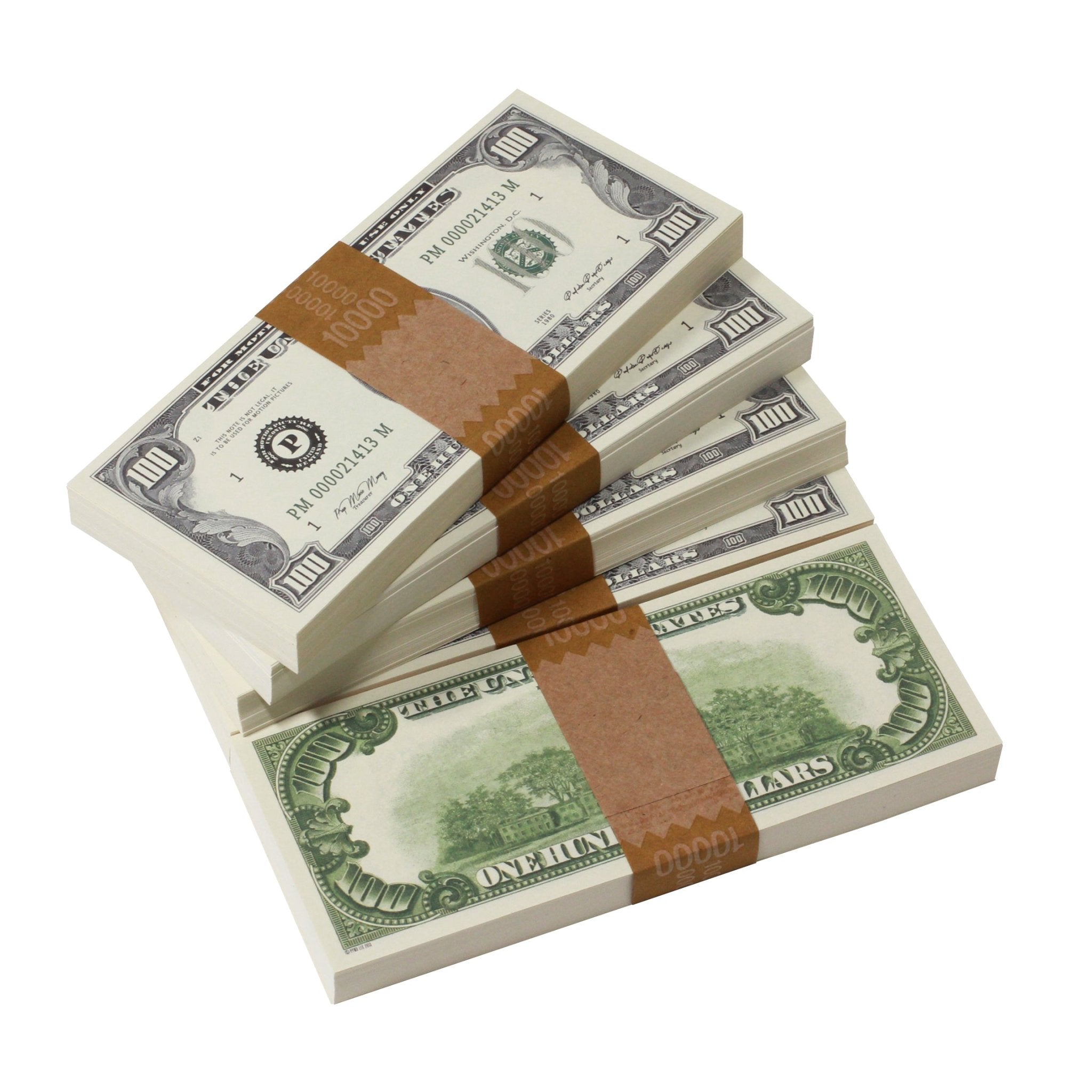 1980 Series $50,000 Blank Filler Package - Prop Movie Money