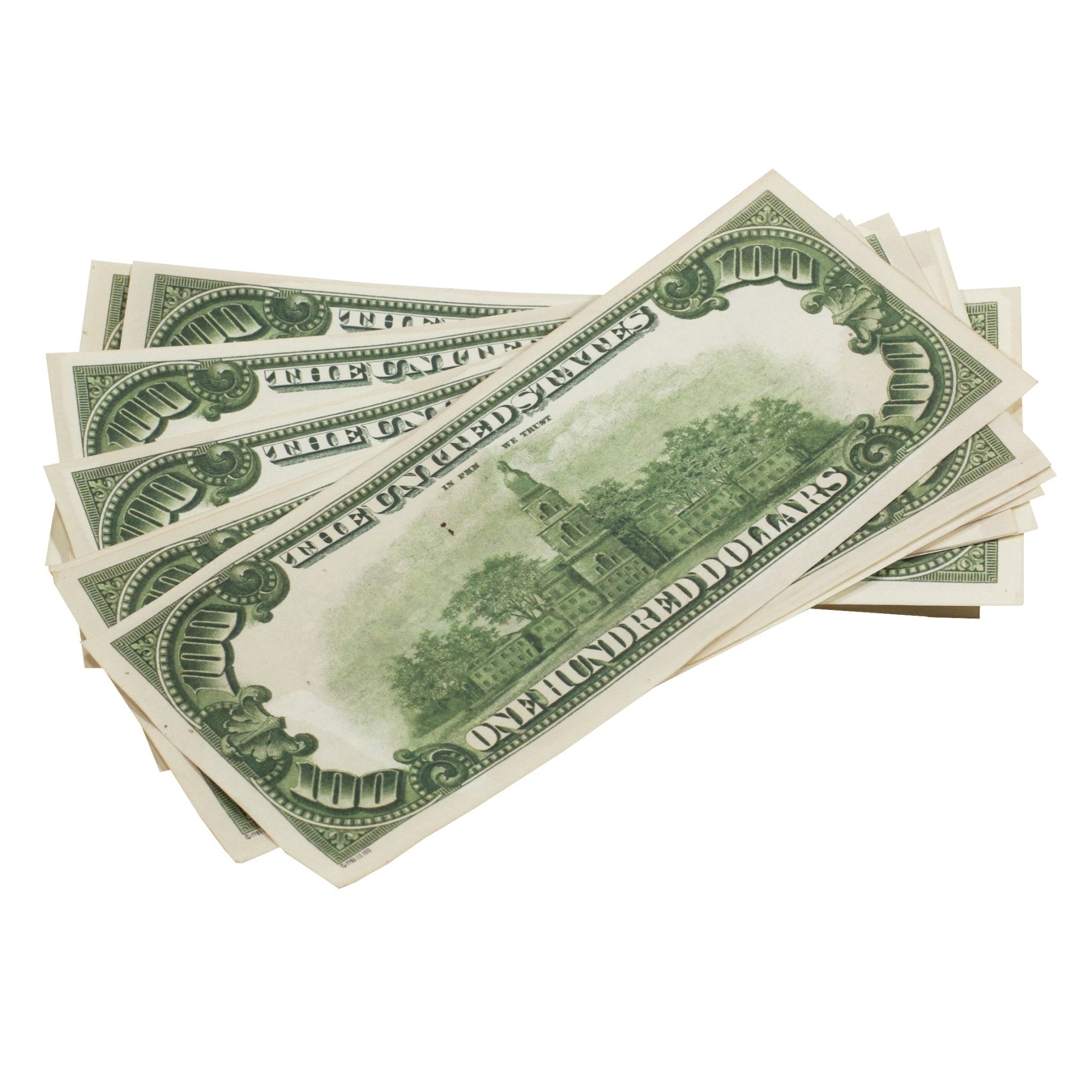 1980 Series $500,000 Aged Full Print Duffel Bag - Prop Movie Money