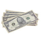 1980 Series $50s Aged $5,000 Full Print Prop Money Stack - Prop Movie Money