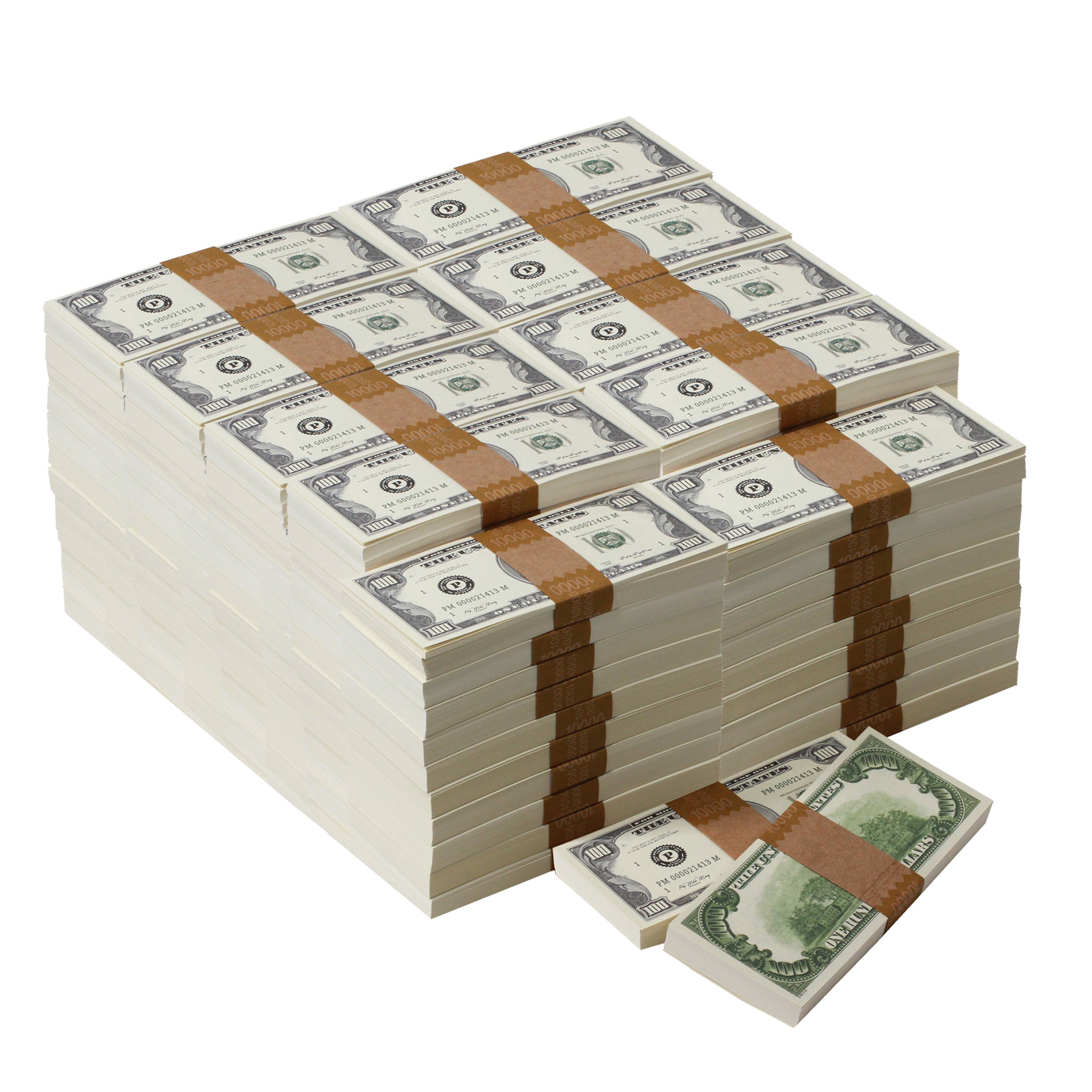 1980 Series $1,000,000 Blank Filler Package - Prop Movie Money