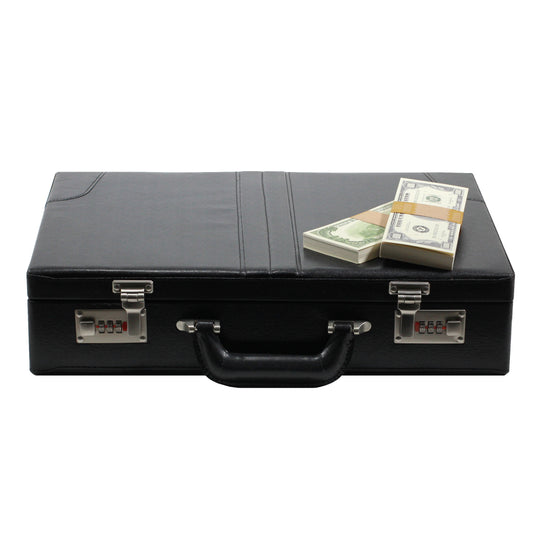 Series 1980s $500,000 Full Print Briefcase - Prop Movie Money