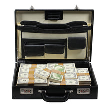 Load image into Gallery viewer, Series 1980s $500,000 Full Print Briefcase - Prop Movie Money