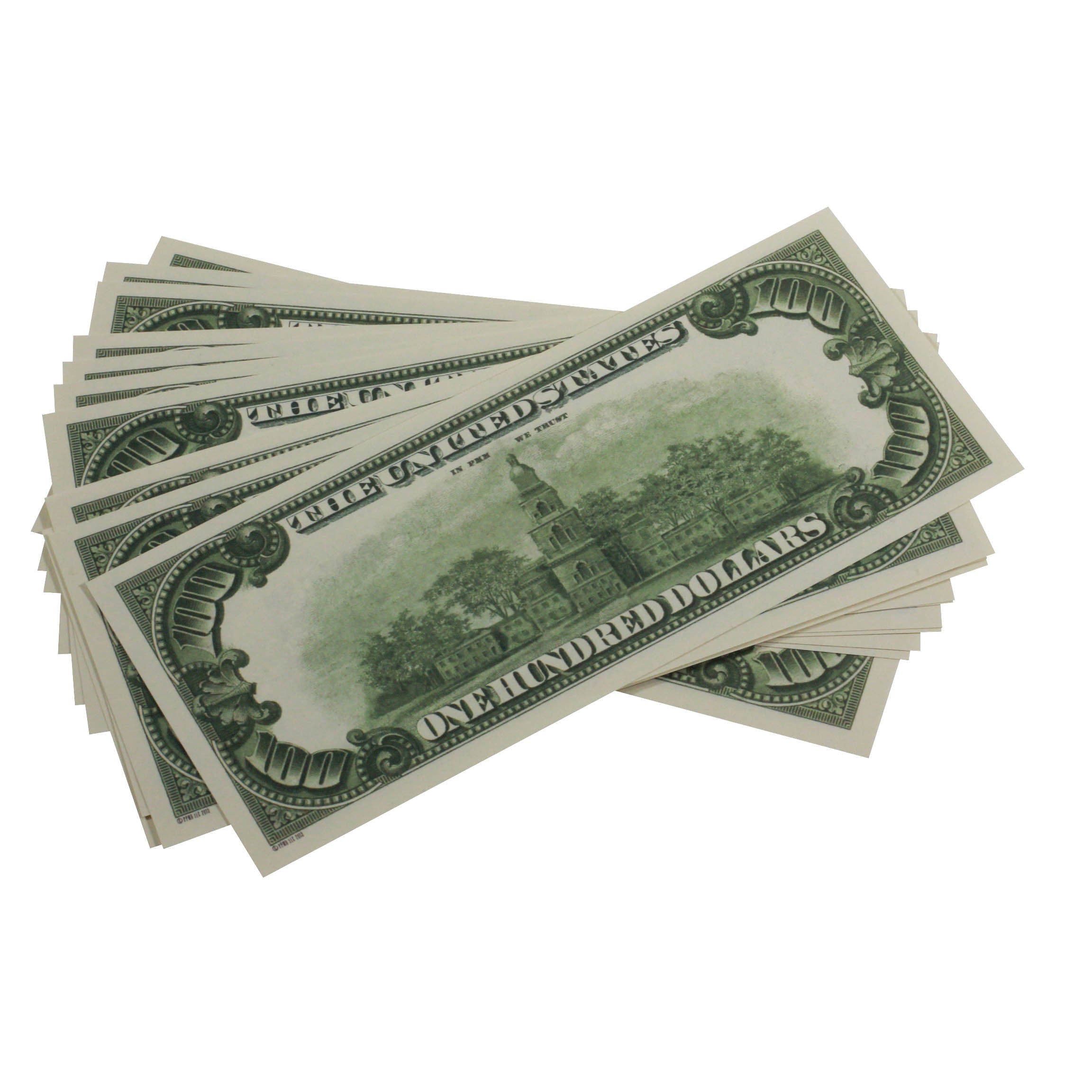 Series 1980s $100 Full Print Prop Money Stack - Prop Movie Money