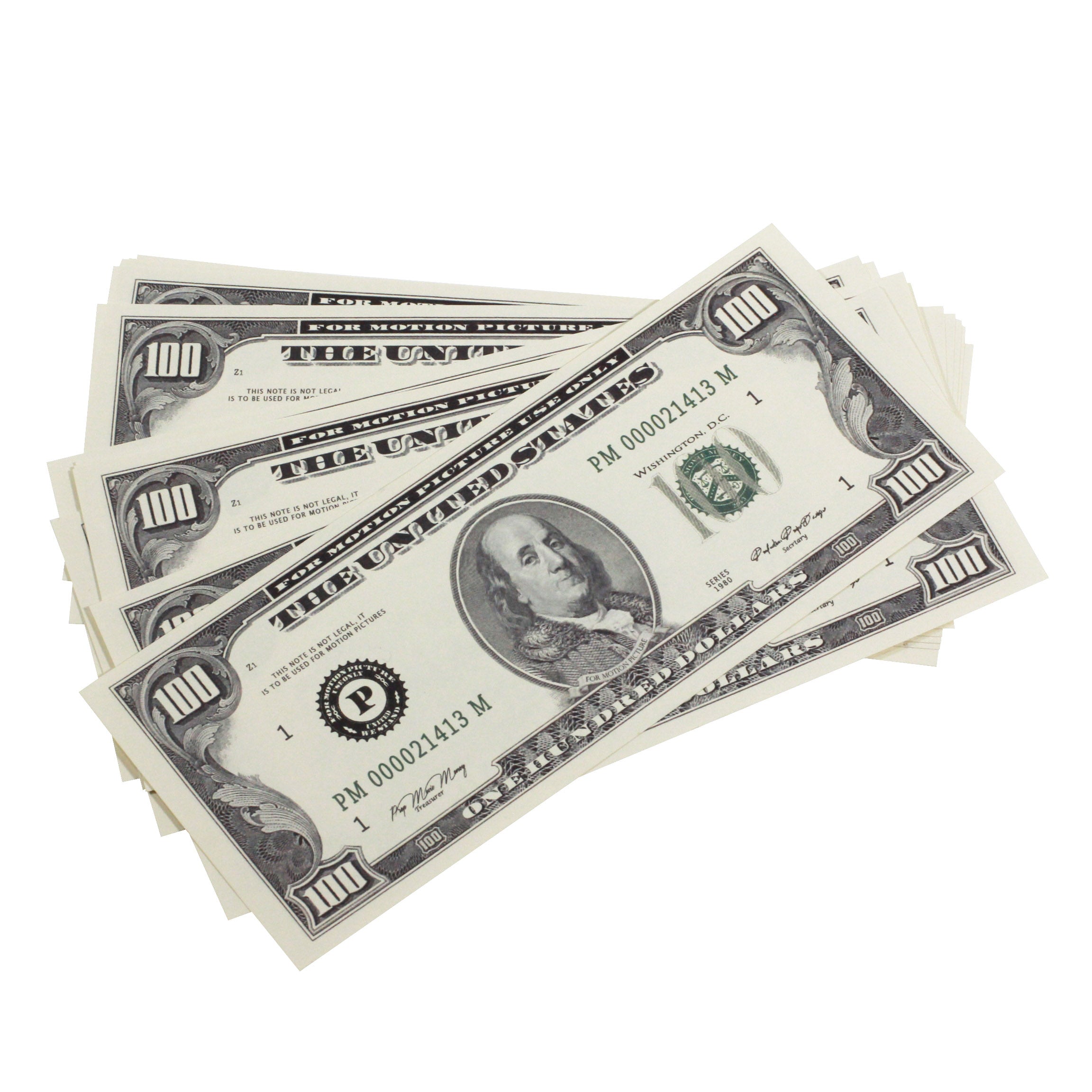 1980 Series $50,000 Full Print Package - Prop Movie Money