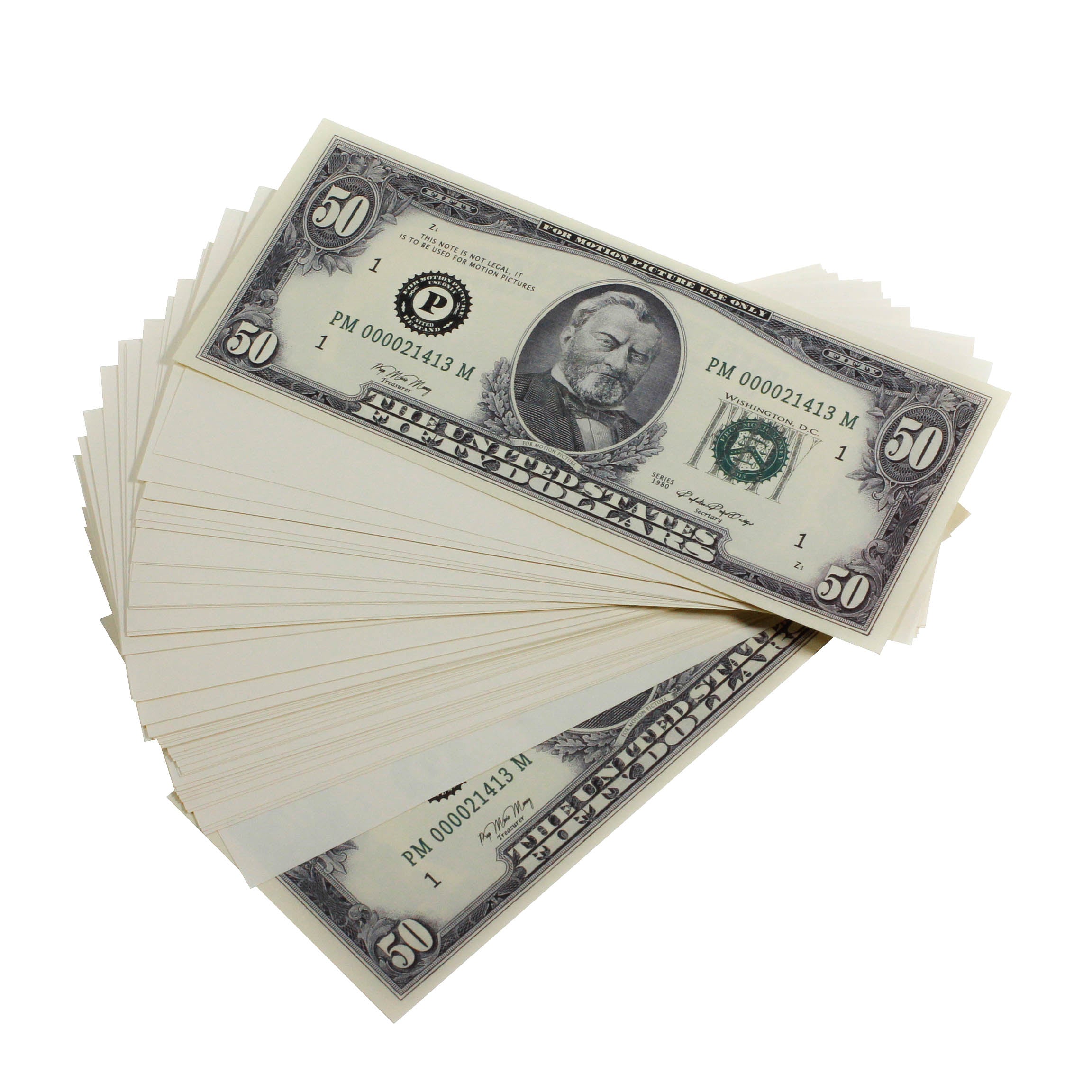 Series 1980s Mix $17,000 Blank Filler Prop Money Package - Prop Movie Money