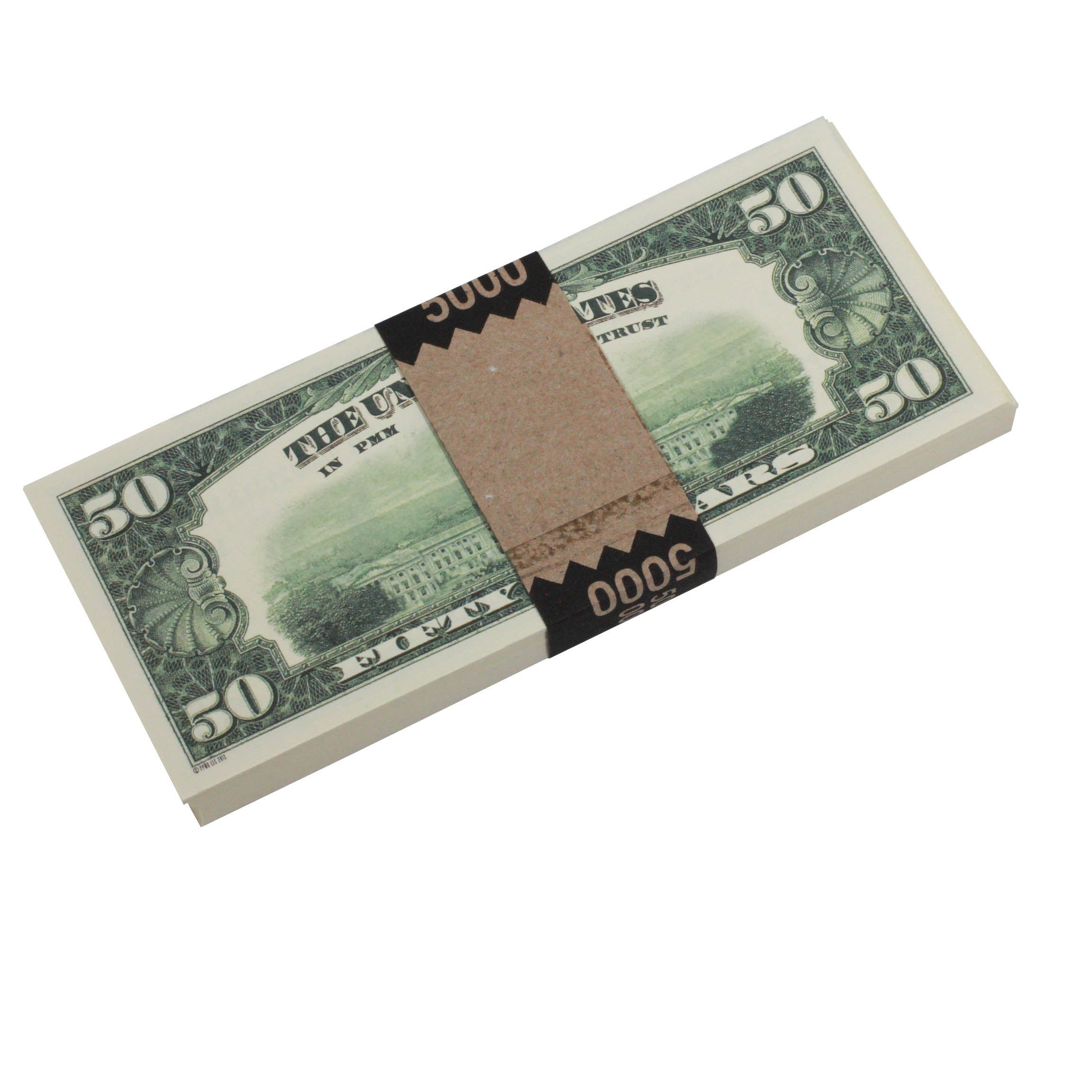 1980 Series $50 Full Print Prop Money Stack - Prop Movie Money