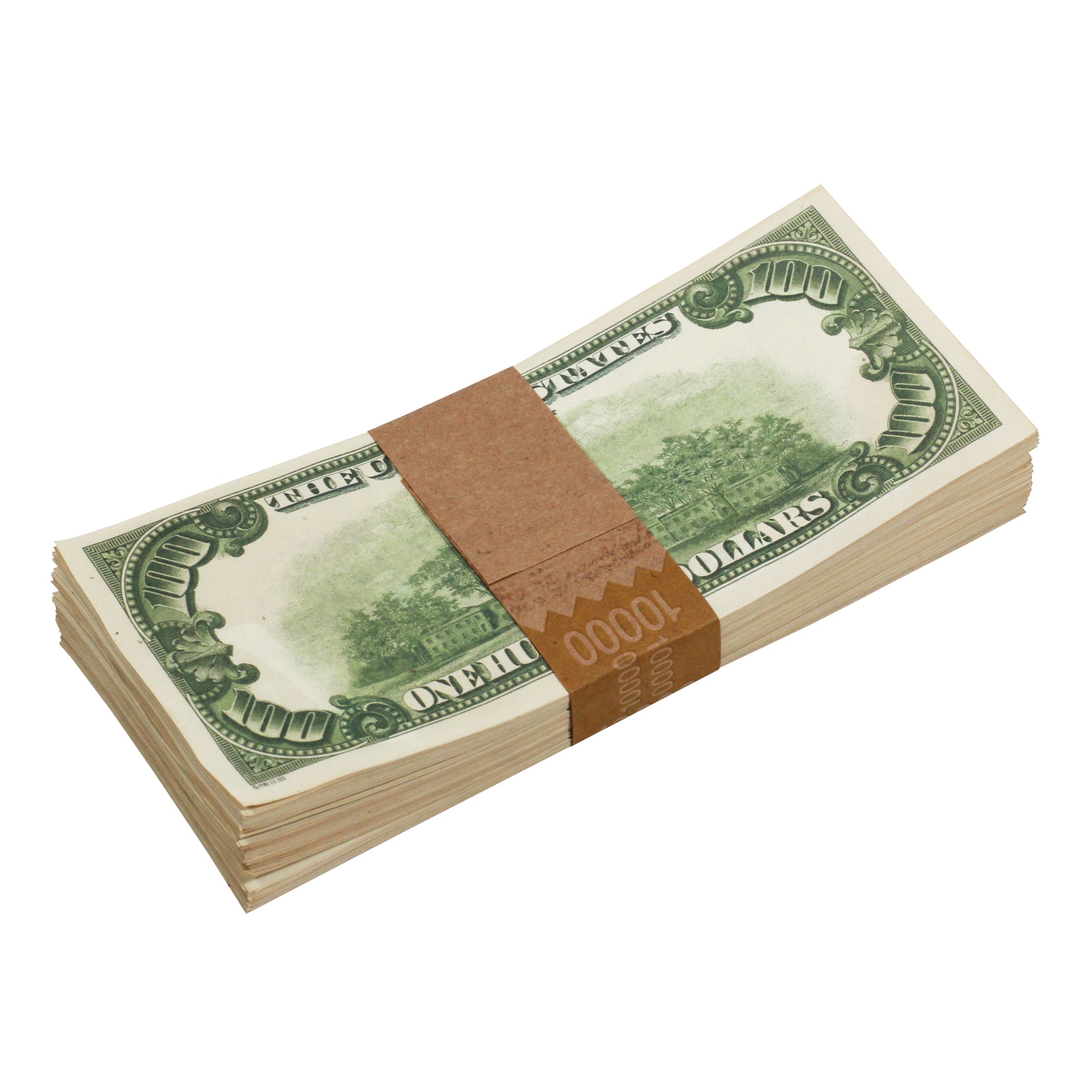Series 1980s $500,000 Aged Full Print Briefcase - Prop Movie Money