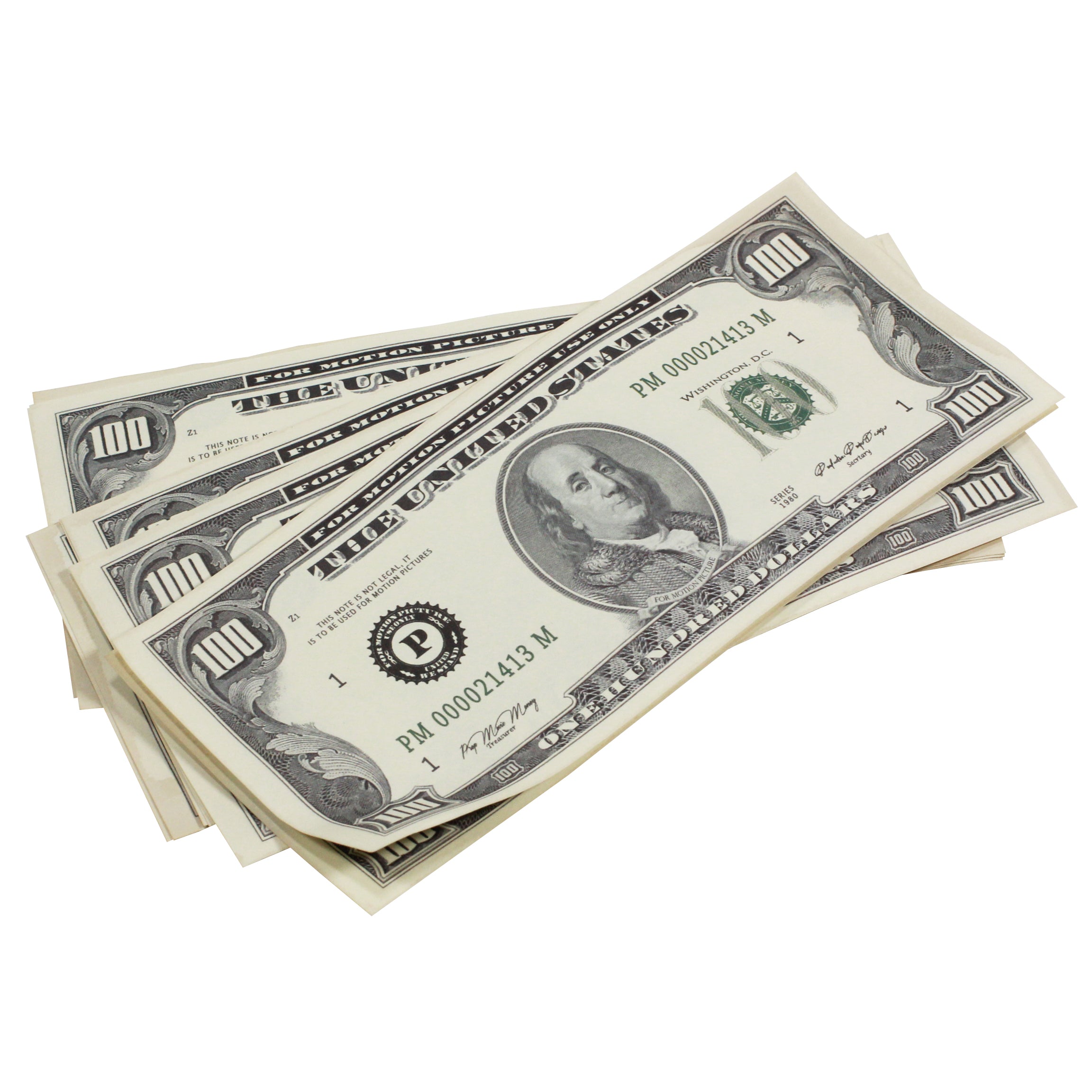 1980 Series $500,000 Aged Full Print Duffel Bag - Prop Movie Money