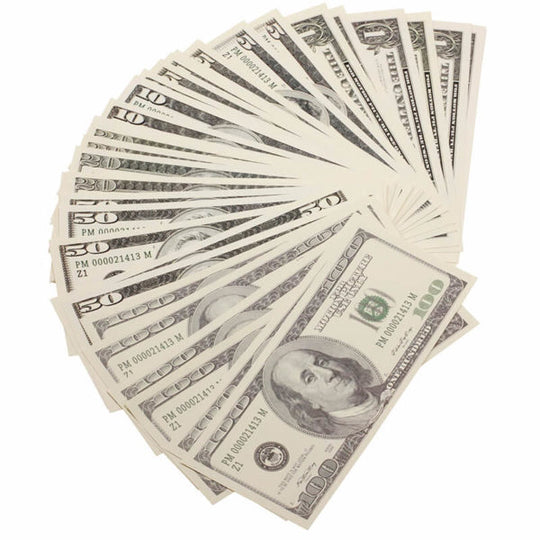 $1860 Series 2000 Mixed (60) Bill Pack - Prop Movie Money