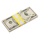 2000 Series $10 Full Print Prop Money Stack - Prop Movie Money