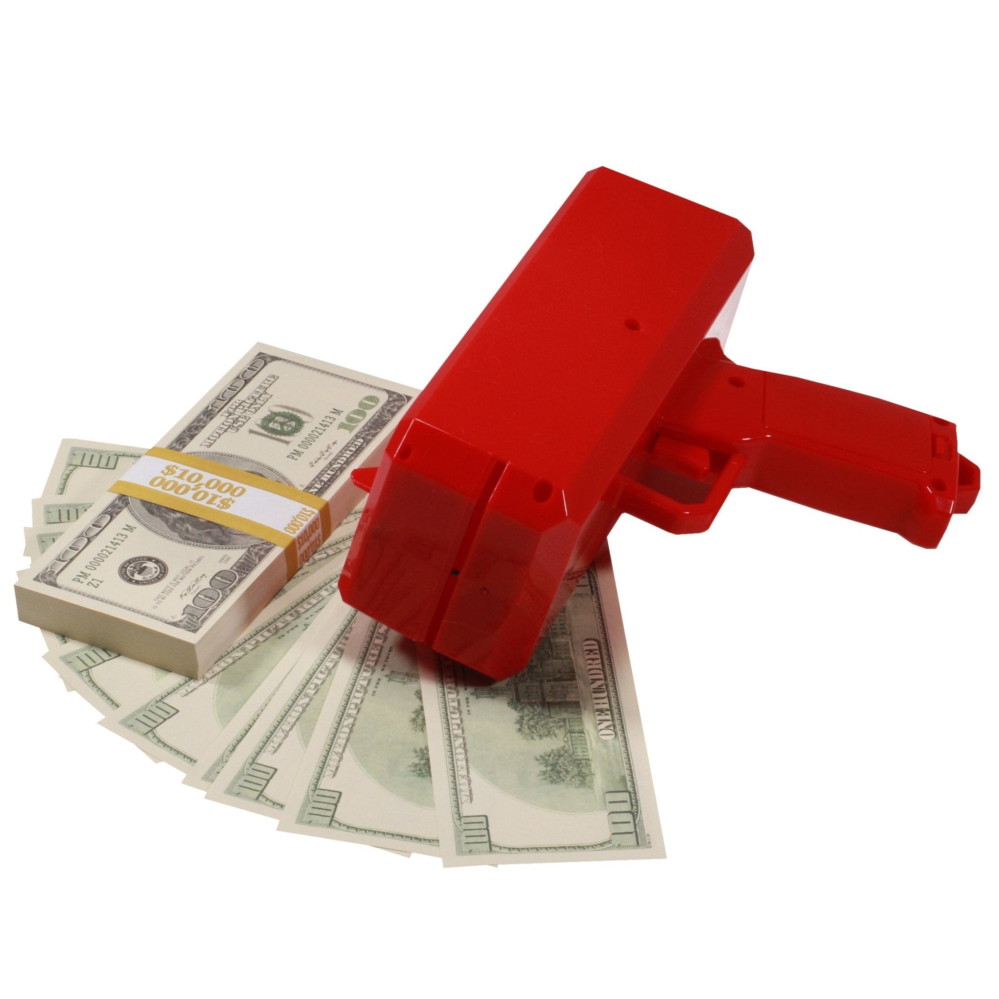 2000 Series $100 Full Print Stack with Money Gun - Prop Movie Money