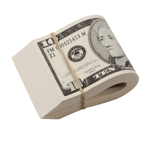 2000 Series $1,000 Full Print Fat Fold - Prop Movie Money