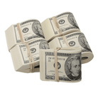 2000 Series $10,000 Blank Filler Fat Fold Bundle - Prop Movie Money