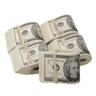 2000 Series $10,000 Full Print Fold Bundle - Prop Movie Money