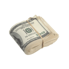 2000 Series $100,000 Aged Blank Filler Fat Fold Bundle - Prop Movie Money