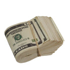 2000 Series $10s Aged $1,000 Blank Filler Fat Fold - Prop Movie Money