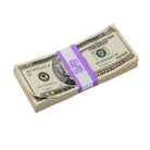 2000 Series $20 Aged $2,000 Full Print Prop Money Stack - Prop Movie Money