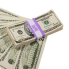 2000 Series $20 Aged $2,000 Full Print Prop Money Stack - Prop Movie Money