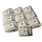 2000 Series $20,000 Full Print Fold Bundle - Prop Movie Money