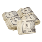 2000 Series $25,000 Aged Full Print Fold Prop Money Bundle - Prop Movie Money
