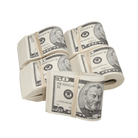 2000 Series $25,000 Full Print Fold Bundle - Prop Movie Money