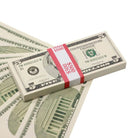 2000 Series $5 Full Print Prop Money Stack - Prop Movie Money