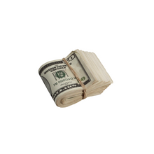 Load image into Gallery viewer, 2000 Series Mix $18,500 Aged Full Print Fold Prop Money Bundle - Prop Movie Money