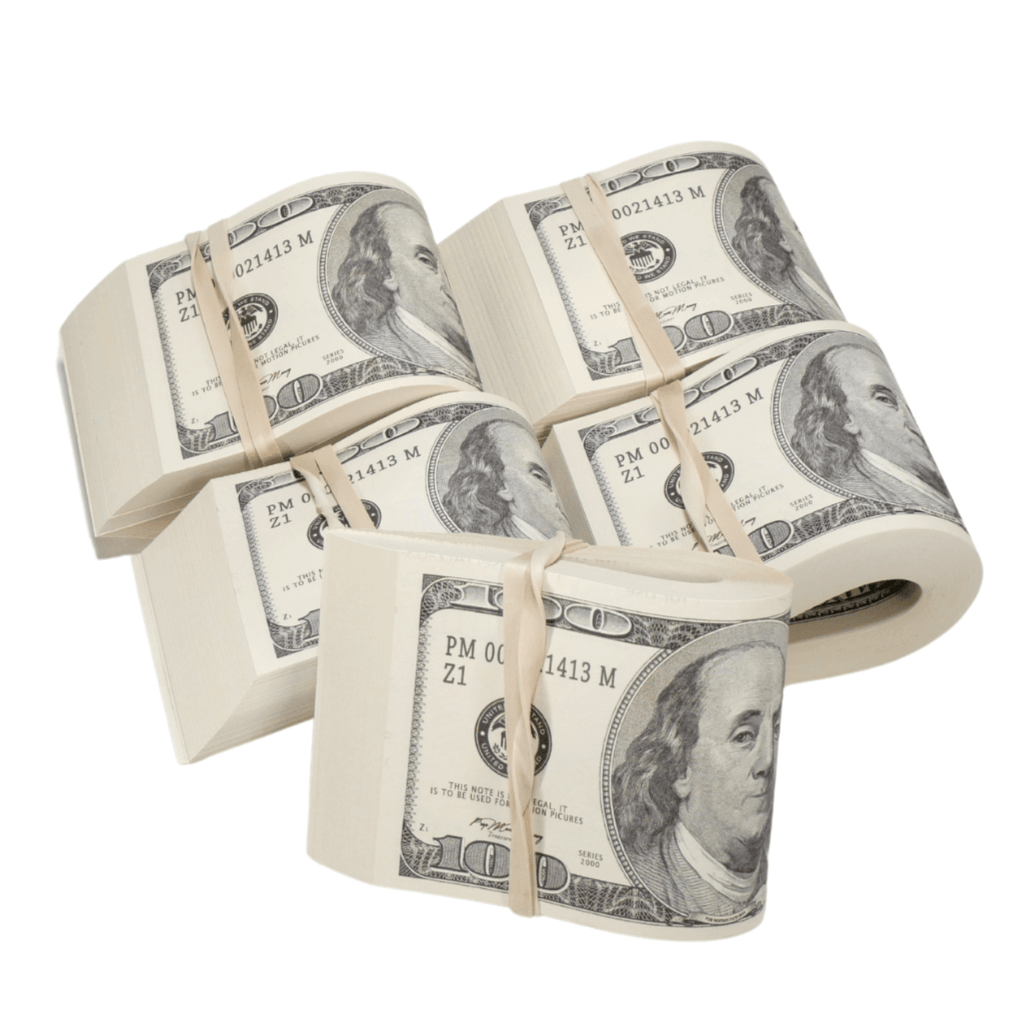 2000 Series $50,000 Full Print Fold Bundle - Prop Movie Money