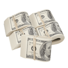 2000 Series $50,000 Full Print Fold Bundle - Prop Movie Money