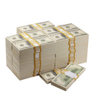 2000 Series $500,000 Blank Filler Stacks Duffel Bag - Prop Movie Money