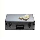2000 Series $750,000 Aged Full Print Stacks with Silver Aluminum Case - Prop Movie Money