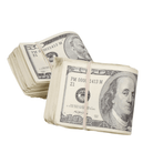 2000 Series Mix $15,000 Aged Blank Filler Fat Fold Bundle - Prop Movie Money