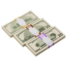 2000 Series Mix $17,000 Blank Filler Prop Money Bundle - Prop Movie Money