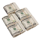 2000 Series Mix $18,500 Full Print Fold Prop Money Bundle - Prop Movie Money