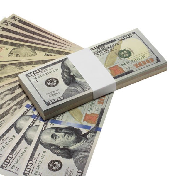 $3700 New Style Mixed (100) Bill Pack - Prop Movie Money