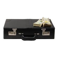 Load image into Gallery viewer, Series 2000 $500,000 Aged Full Print Briefcase - Prop Movie Money