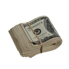 2000 Series $100 Aged $10,000 Full Print Fat Fold - Prop Movie Money