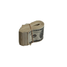 Load image into Gallery viewer, 2000 Series $100 Aged $10,000 Full Print Fat Fold - Prop Movie Money