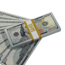 Load image into Gallery viewer, New Style $100 Full Print Prop Money Stack - Prop Movie Money