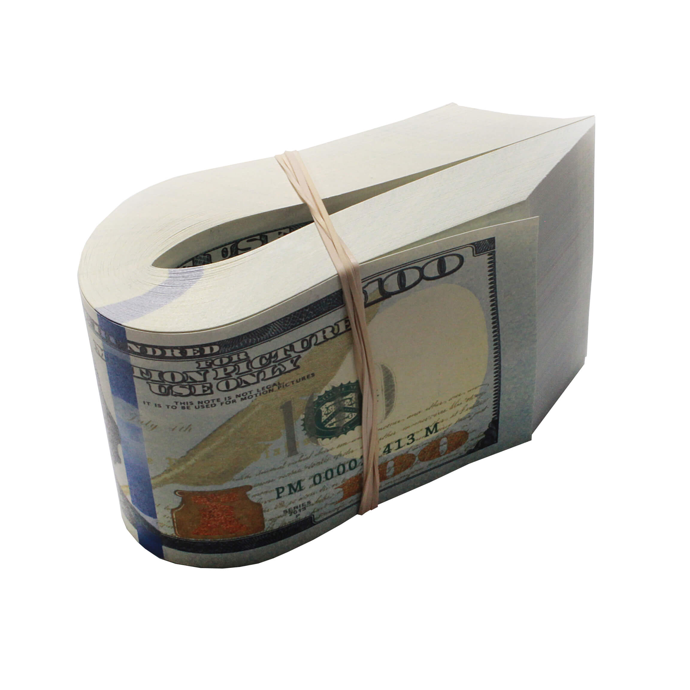 New Series $100,000 Full Print Fold Bundle - Prop Movie Money