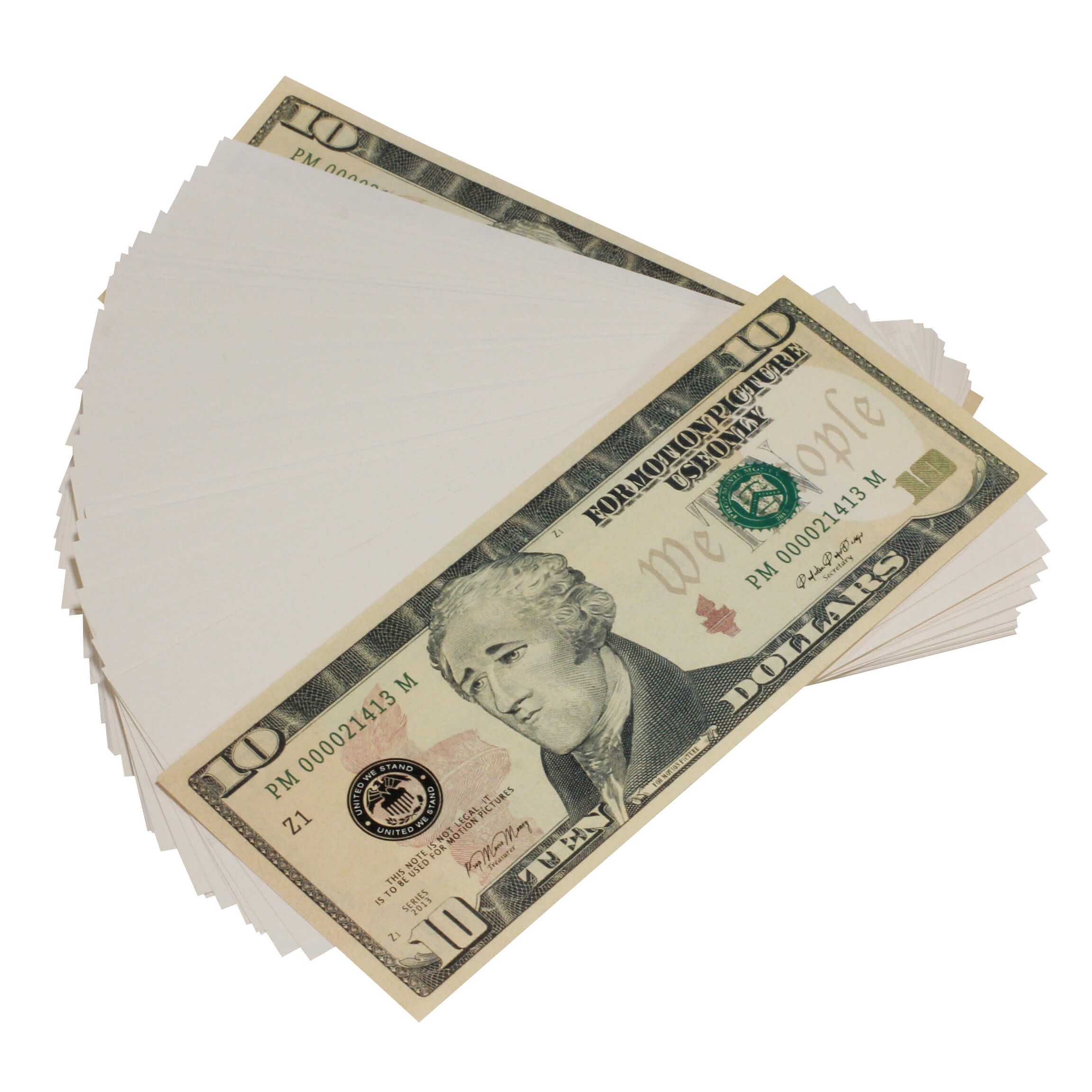 New Series Mix $18,500 Blank Filler Fat Fold Bundle - Prop Movie Money