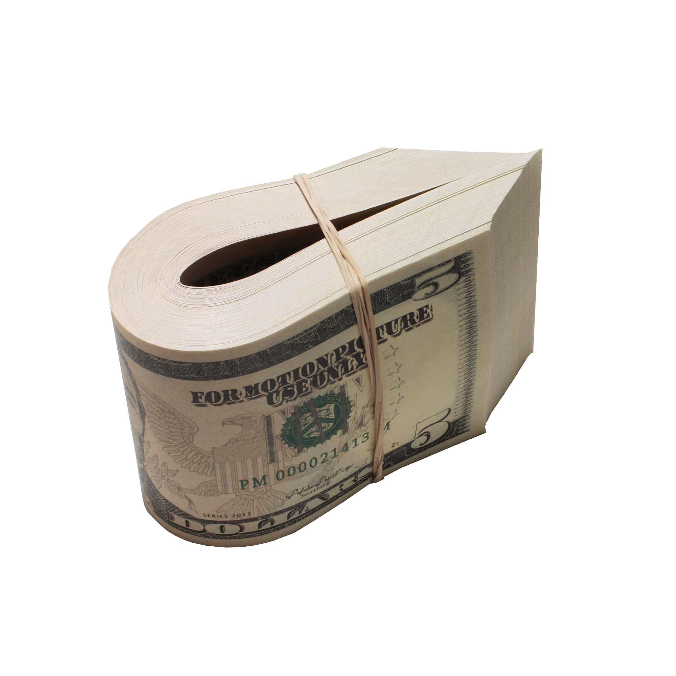 New Series $500 Blank Filler Fat Fold - Prop Movie Money