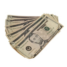New Series $5s Aged $500 Full Print Prop Money Stack - Prop Movie Money