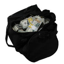 Load image into Gallery viewer, New Style $500,000 Aged Blank Filler Duffel Bag - Prop Movie Money