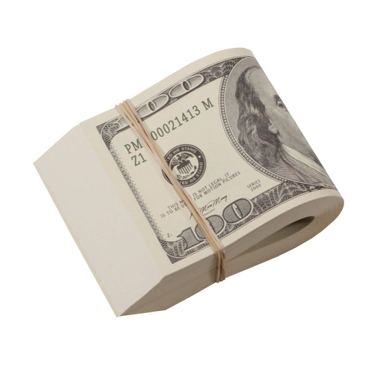 2000 Series $500,000 Full Print Fold Duffel Bag - Prop Movie Money