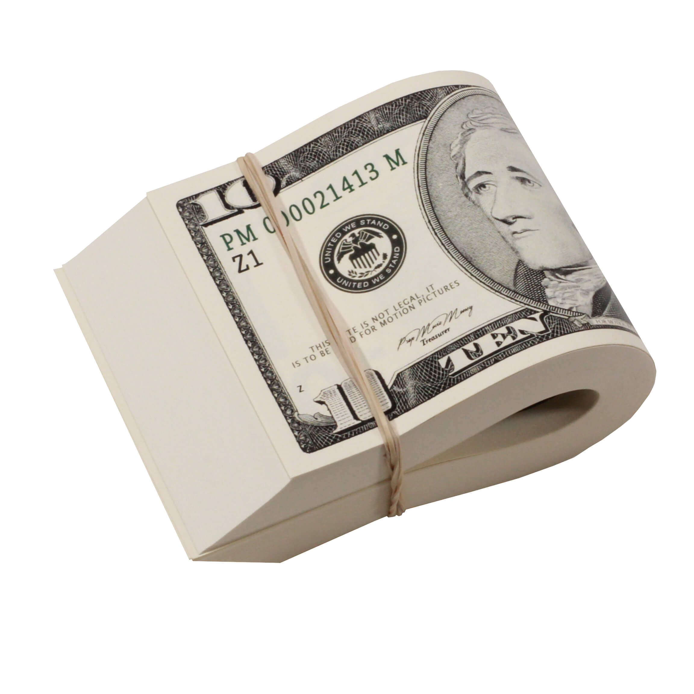 2000 Series $1,000 Blank Filler Fat Fold - Prop Movie Money