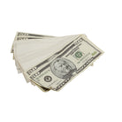 2000 Series $50s Aged $5,000 Blank Filler Fat Fold - Prop Movie Money