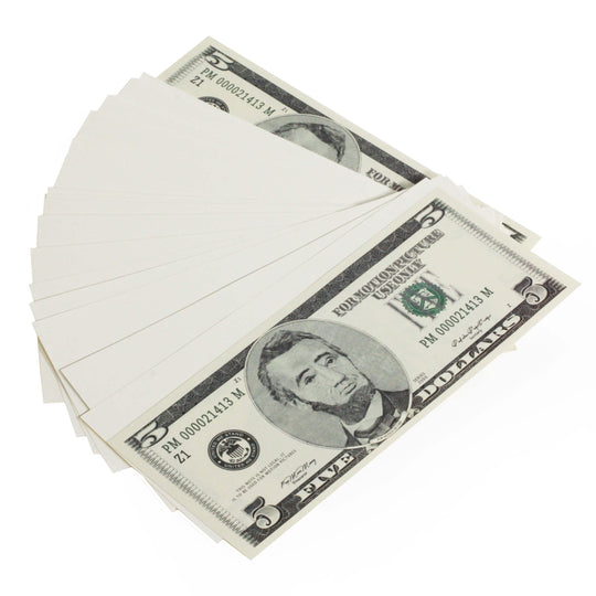 2000 Series $500 Blank Filler Fat Fold - Prop Movie Money