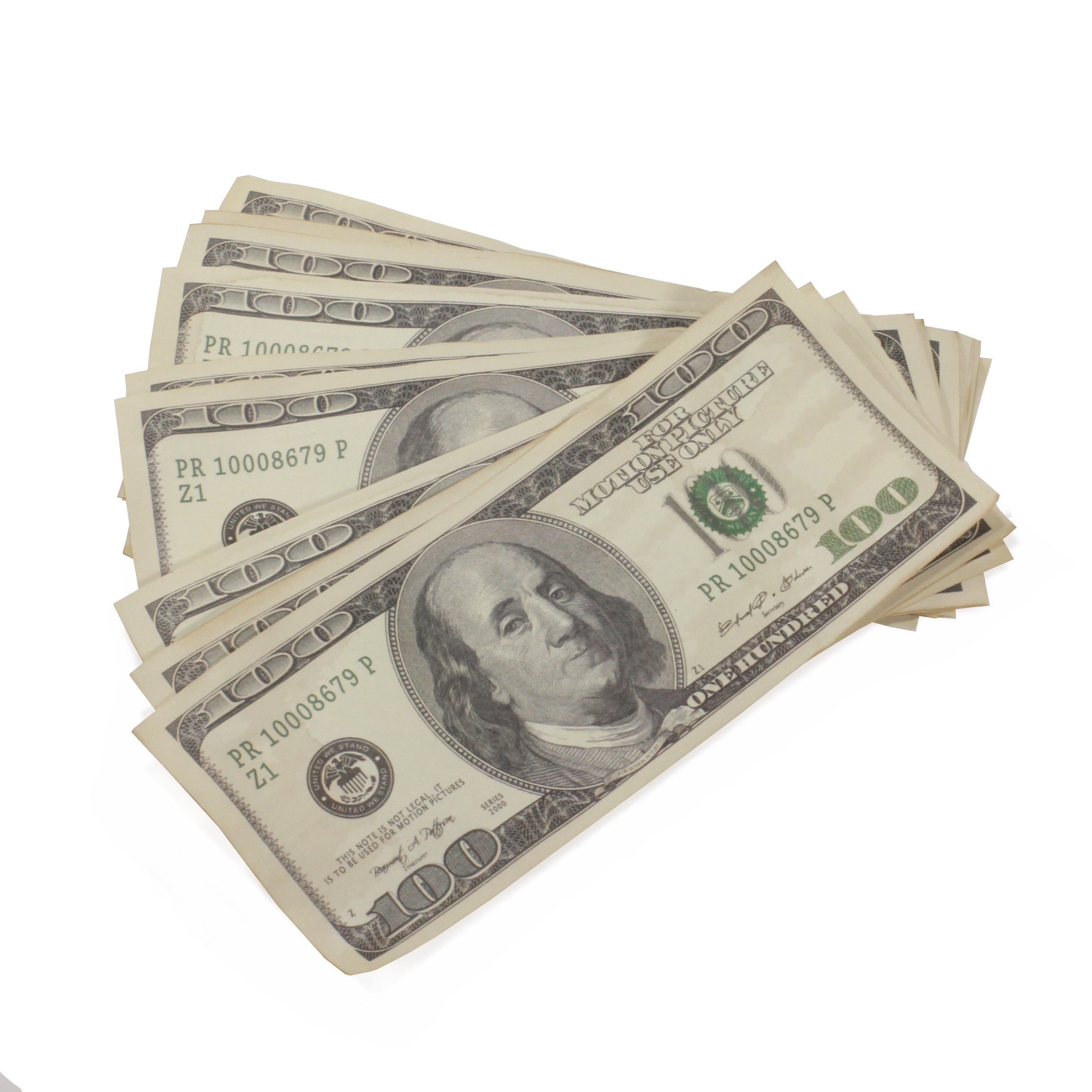 Series 2000 $500,000 Aged Full Print Briefcase - Prop Movie Money